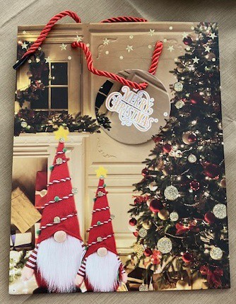 Dárková taška vánoční 18x23x10cm | Obalový materiál - Sáčky, tašky, střívka